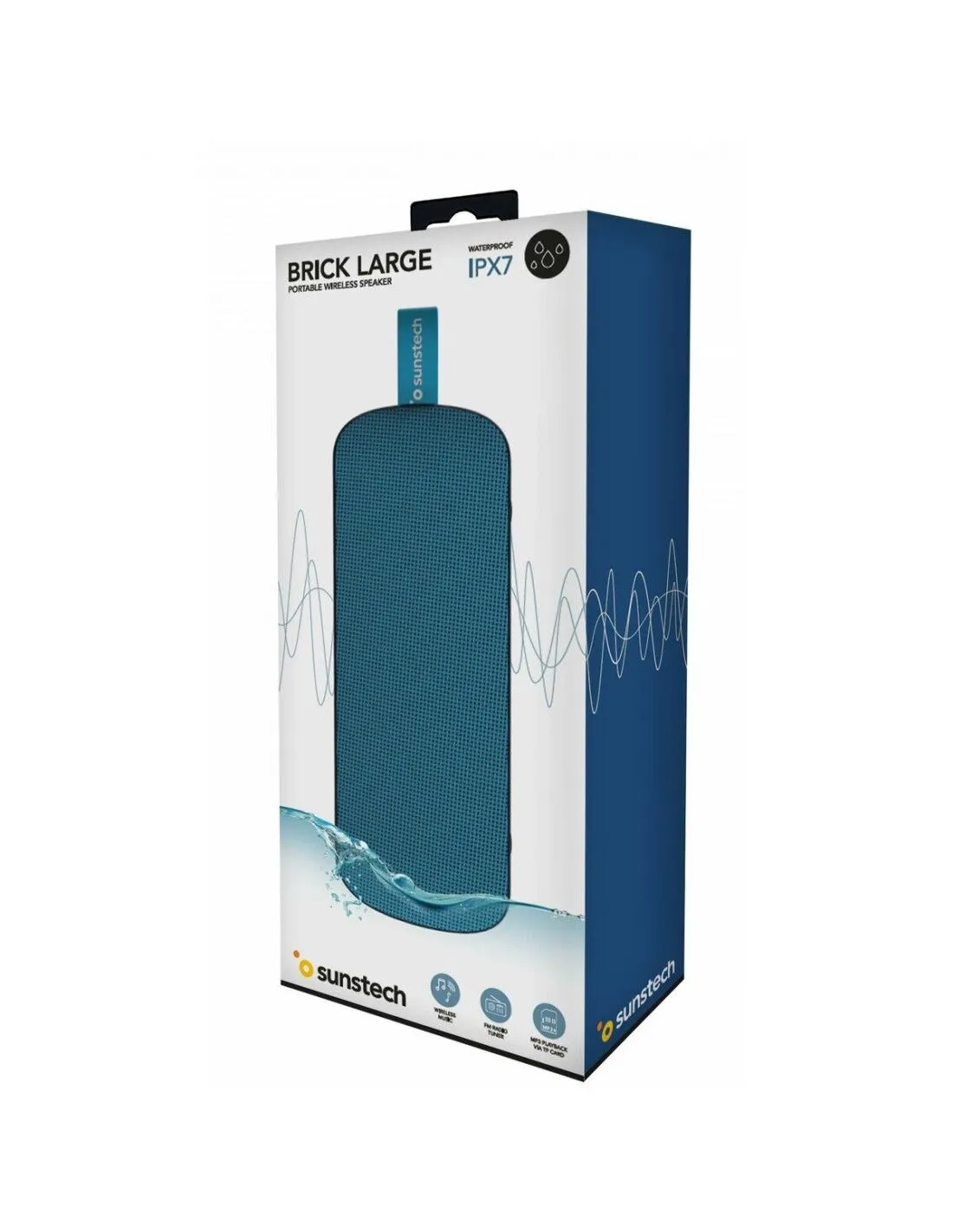 Altoparlante Bluetooth Portatile Sunstech BRICKLARGEBL Azzurro 2100 W 4 W 10 W
