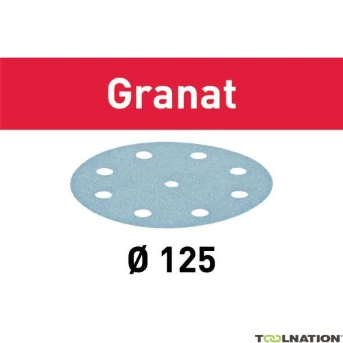 Festool Accessori 578356 Abrasivo Granat D125 P500 GR/50