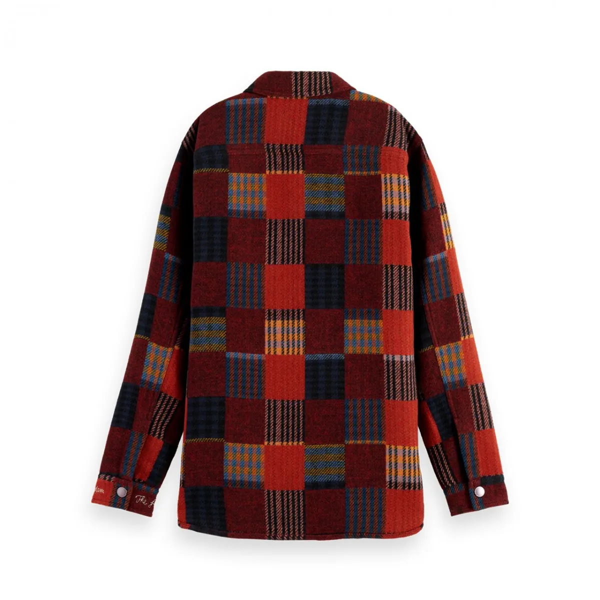 Giacca Camicia Patchwork Check