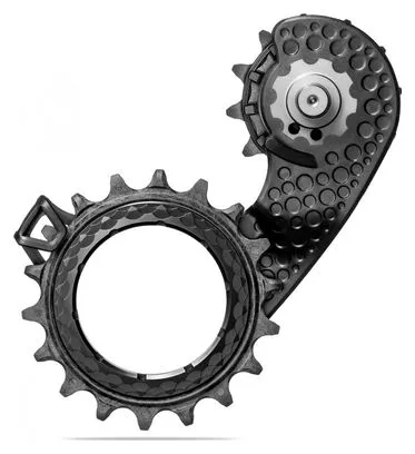 Massetto a gabbia cava AbsoluteBlack per Shimano Dura Ace 9250 12 S Nero