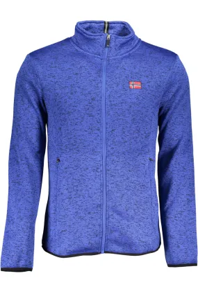 NORWAY 1963 FELPA CON ZIP UOMO BLU