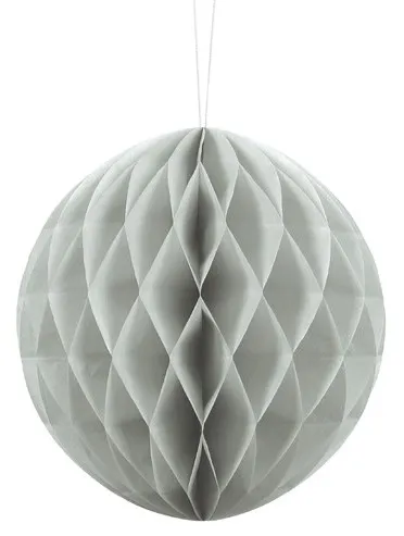Palla a nido d'ape grigio chiaro 20 cm