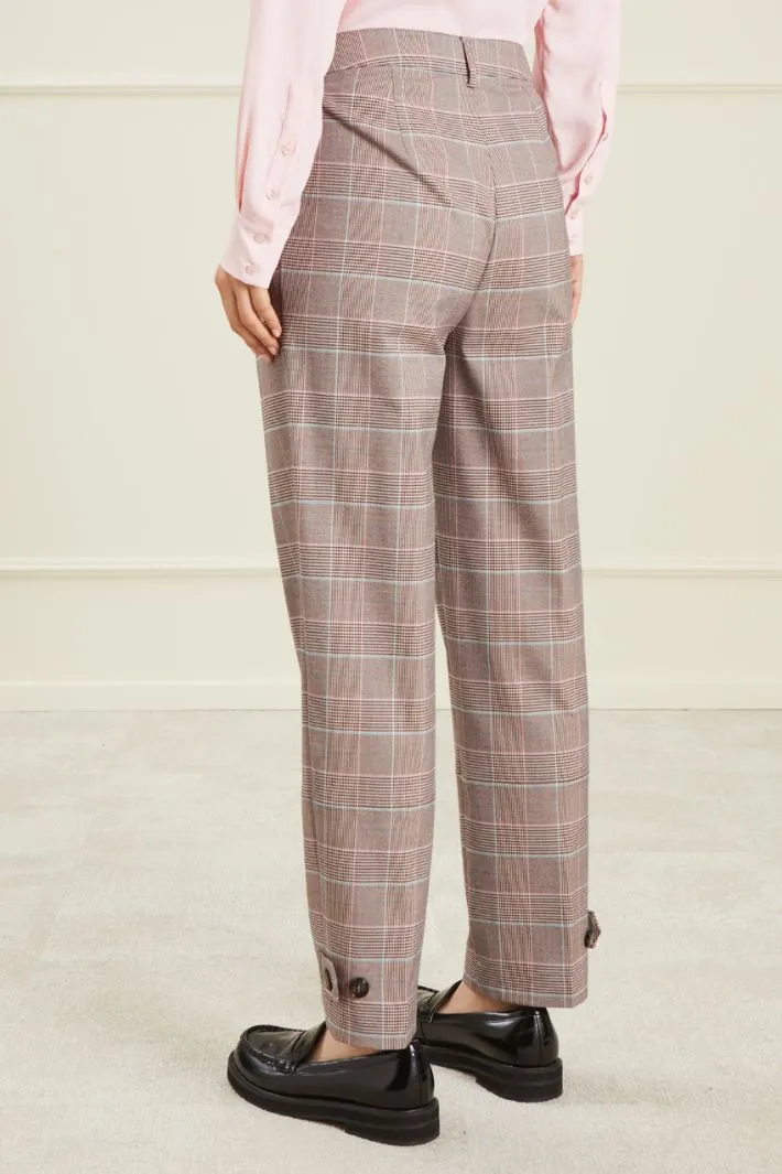 Pantaloni in principe di galles