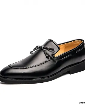 Papillon a punta Scarpe da barca Oxford marroni nere per uomo Abito da cerimonia nuziale formale Abito da cerimonia per feste di