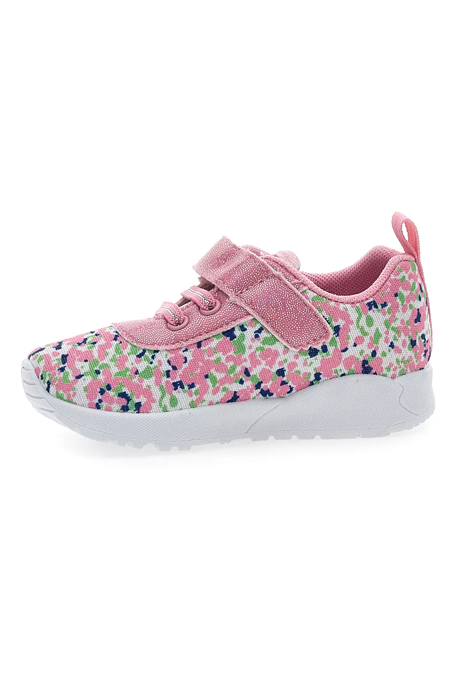 Sneakers Primi Passi Rosa in Fantasia con Dettagli Glitter Pitt Kids 1391
